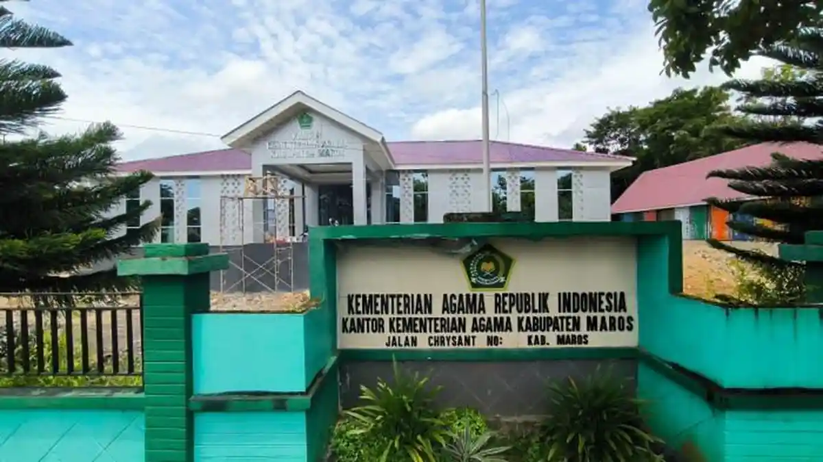 Pakai Rp4 Miliar dari APBN 2025, Kantor Kemenag Maros Tak Rampung-rampung