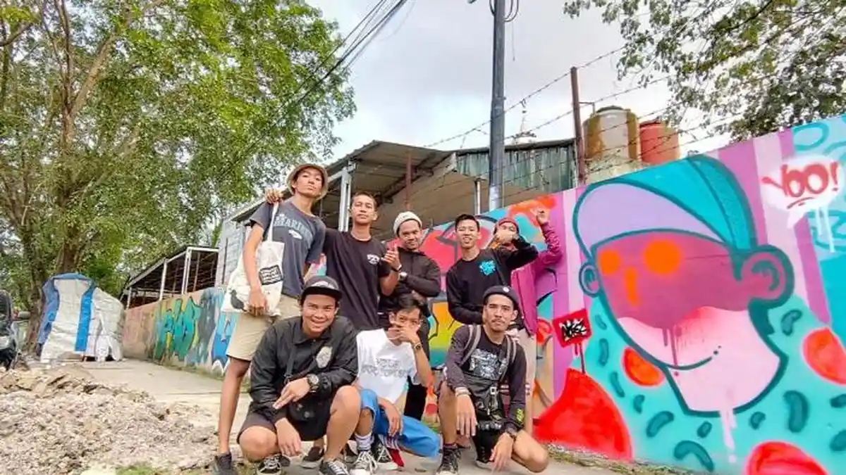 Sempat Terhalang Pandemi, Seniman Grafiti di Medan Gelar Bomb Ink Clan
