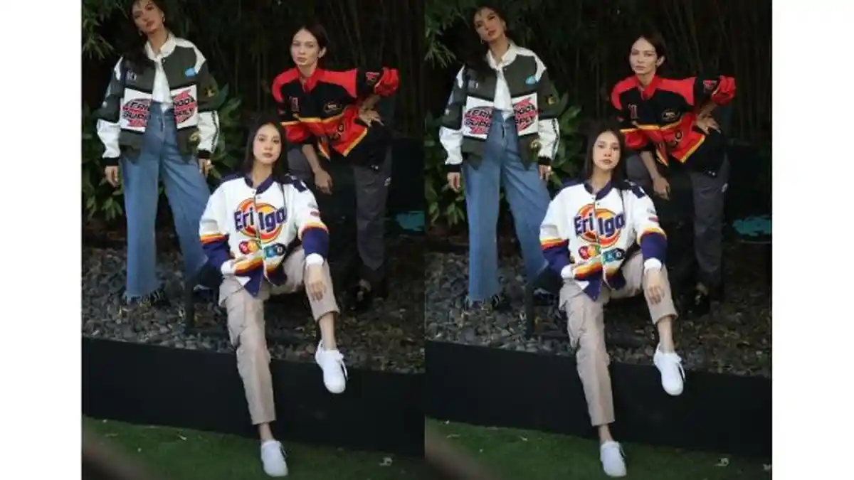 Anya Geraldine Tomboy Pakai Jaket Oversize bareng Enzy Storia dan Raline Shah