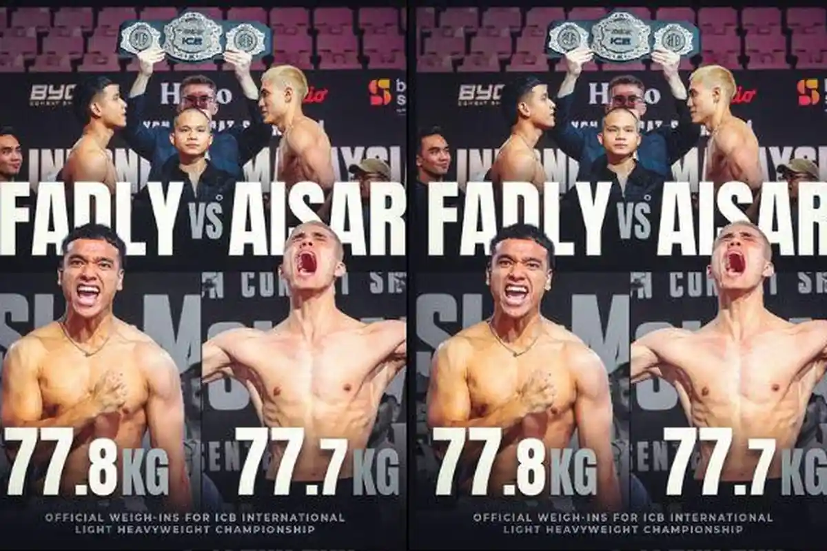 Fadly Faisal vs Aisar Khaled Siapa Menang? Live Streaming Tinju Byon Combat Showbiz Vol. 4 2024