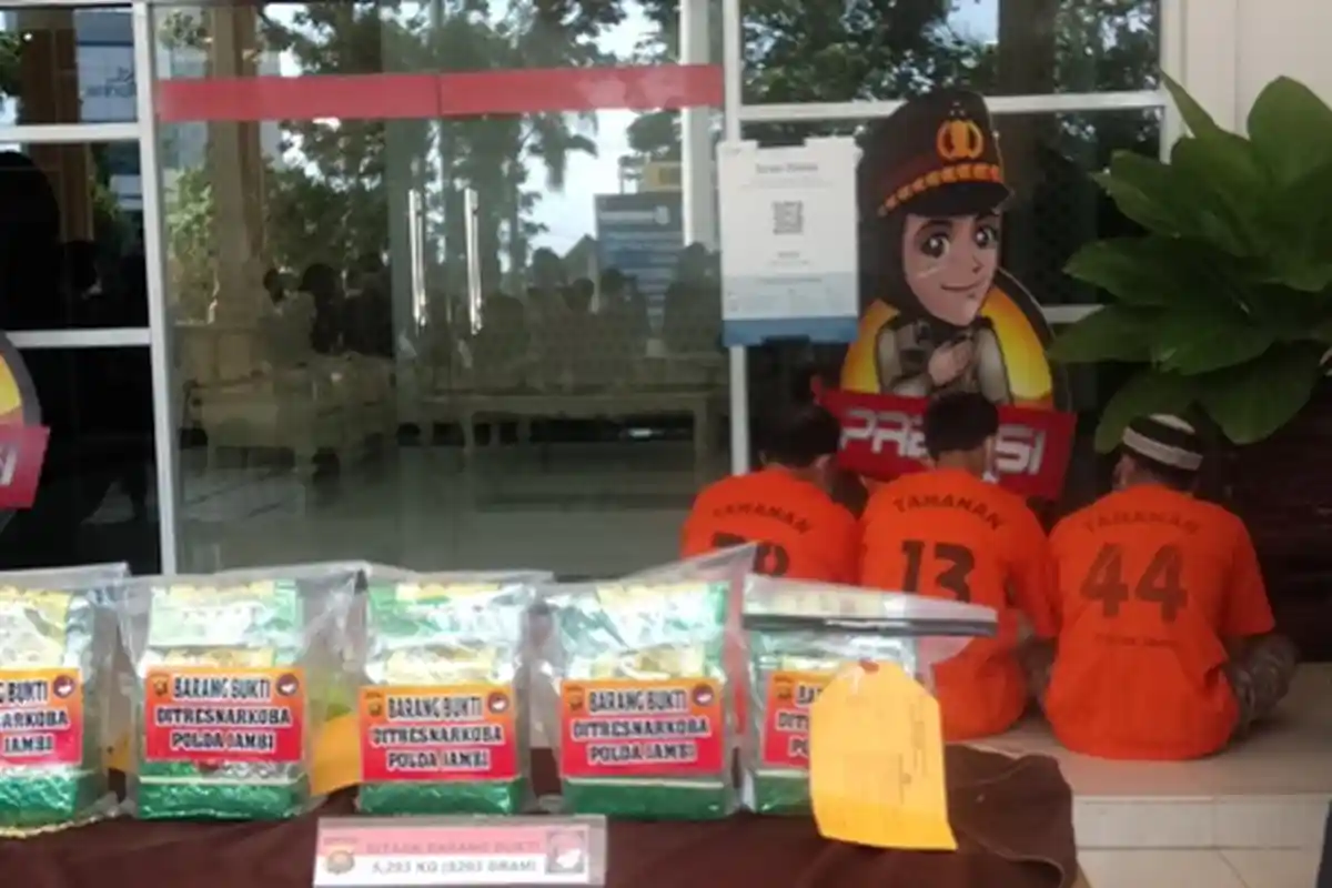 Modus Pengiriman 5 Kg Sabu-sabu di Jambi Senilai Rp 6 Miliar Terungkap, Pelaku Gunakan Beras