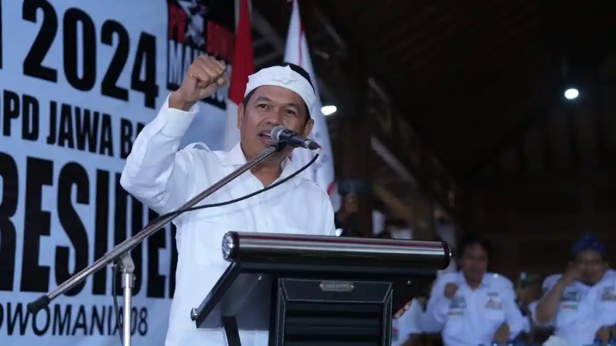 Bakar Semangat Relawan Prabowo Mania, Dedi Mulyadi : Jangan Ragu Pilih Presiden Duda