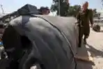 Israel Pamer Rudal Balistik Iran yang Jatuh di Kota Kiryat Malachi