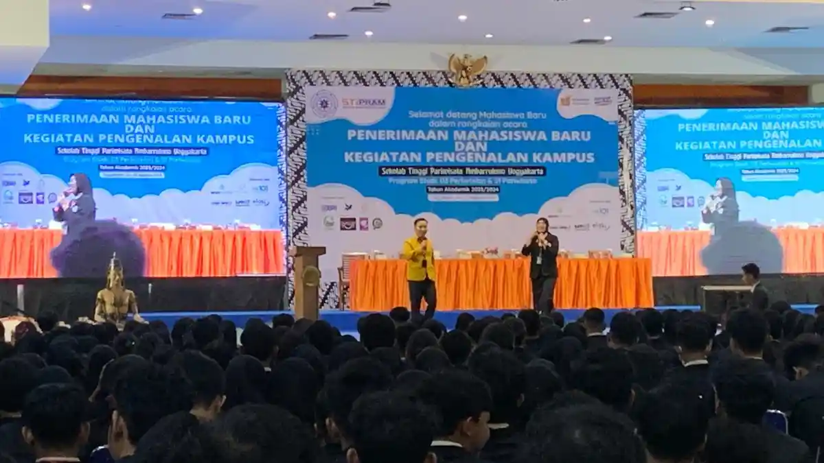 STIPRAM Sambut 750 Mahasiswa Baru Tahun Ajaran 2023/2024 - Tribunjogja.com