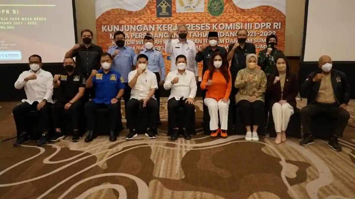 Kemenkumham Sumsel dengar Pendapat dengan Komisi III DPR RI