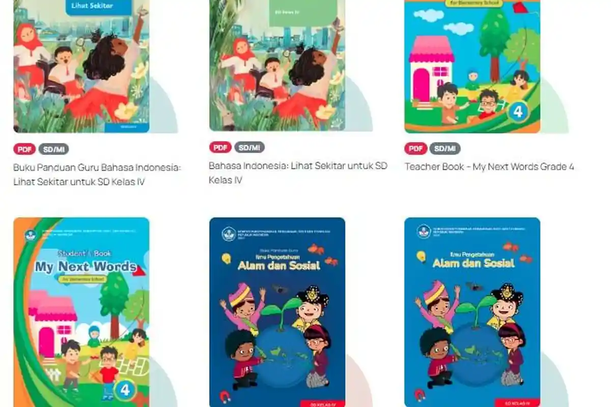 LINK Download Buku Kurikulum Merdeka Kelas 4 SD, Gratis Semua Mata Pelajaran untuk Murid dan Guru