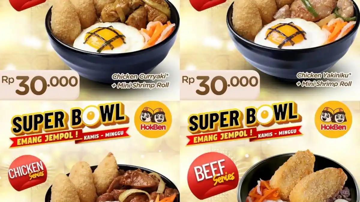 DISKON! Promo HokBen Hari Ini 5 Januari 2025, Paket Super Bowl Rp 30 Ribuan