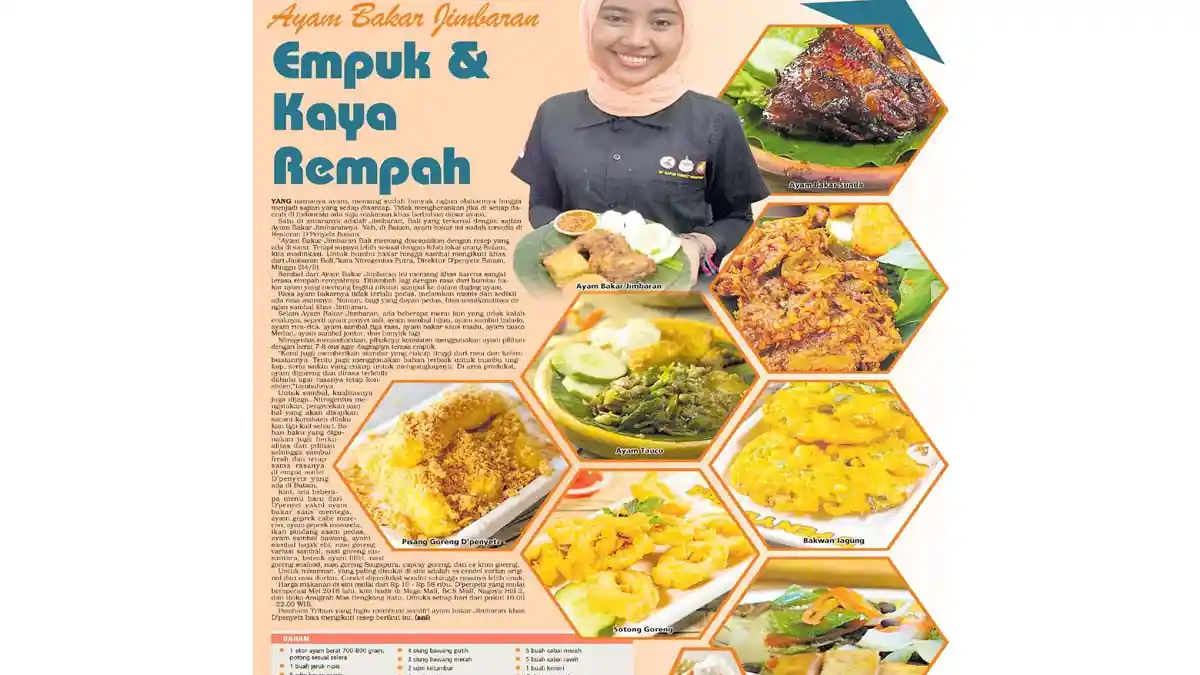 Ayam Bakar Jimbaran, Empuk dan Gurih Kaya Rempah