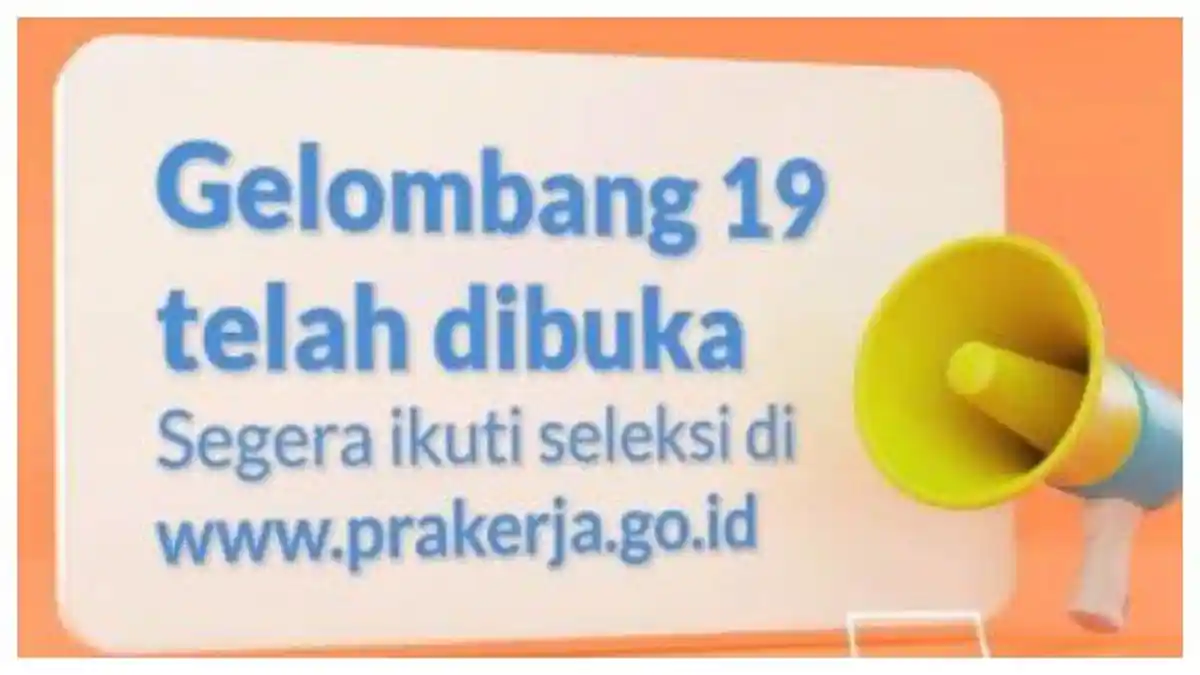 Segera Daftar Kartu Prakerja Gelombang 19 di www.prakerja.go.id, Ini Syarat dan Panduannya