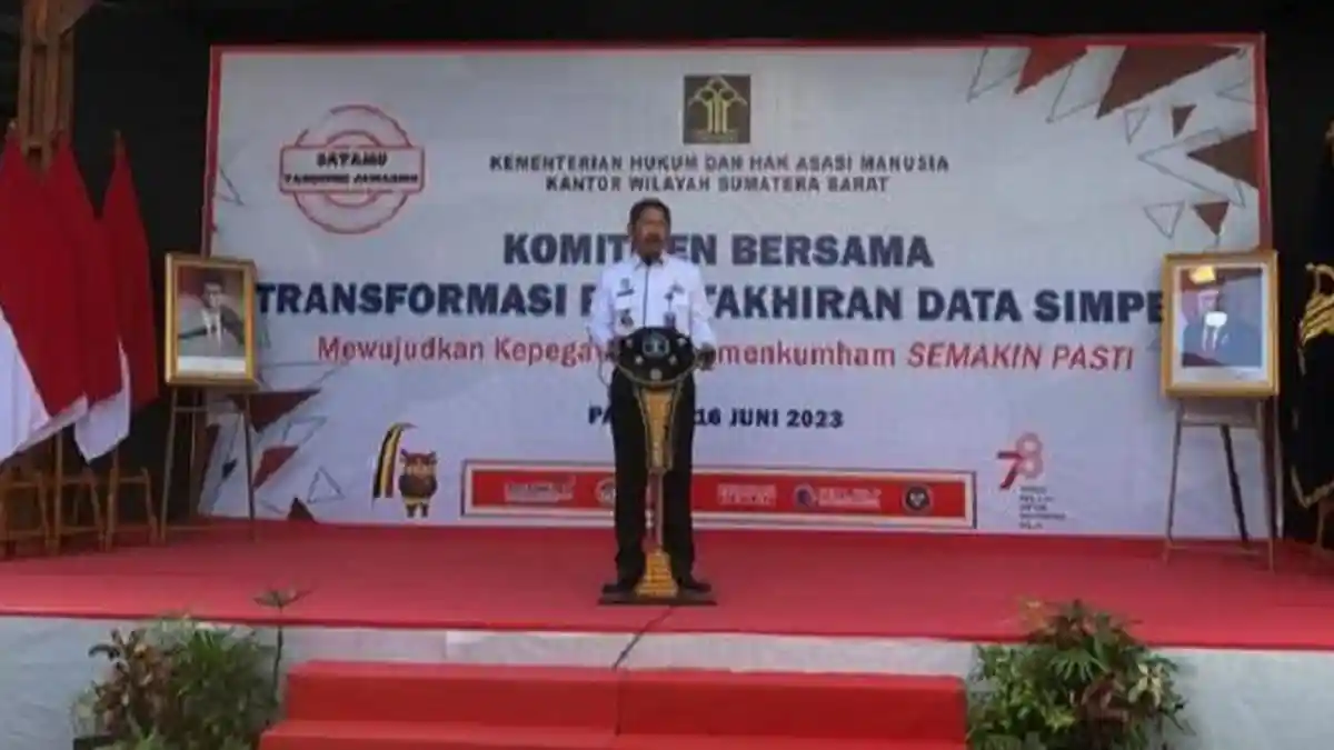 Kemenkumham Sumbar Gelar Komitmen Bersama, Wujudkan Transformasi Pemutakhiran Data Simpeg