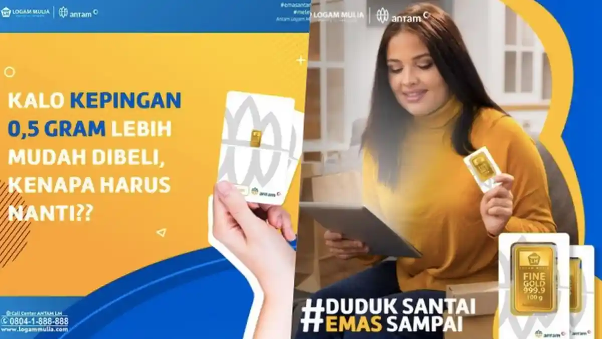Harga Emas Antam Sempat Meroket, Kini Turun Tipis Saja