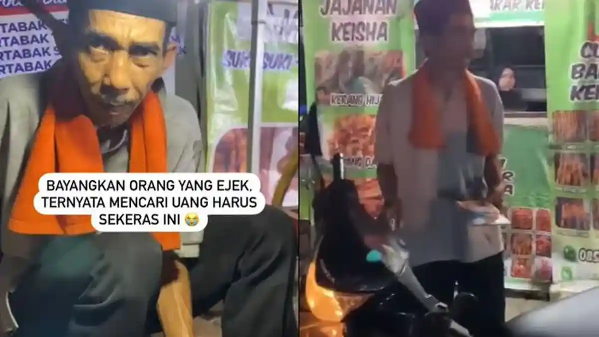 Diejek Jualan Kerak Telor di Palembang, Pak Umar Kini Terharu Dapat Rezeki Rp18 Juta & Motor