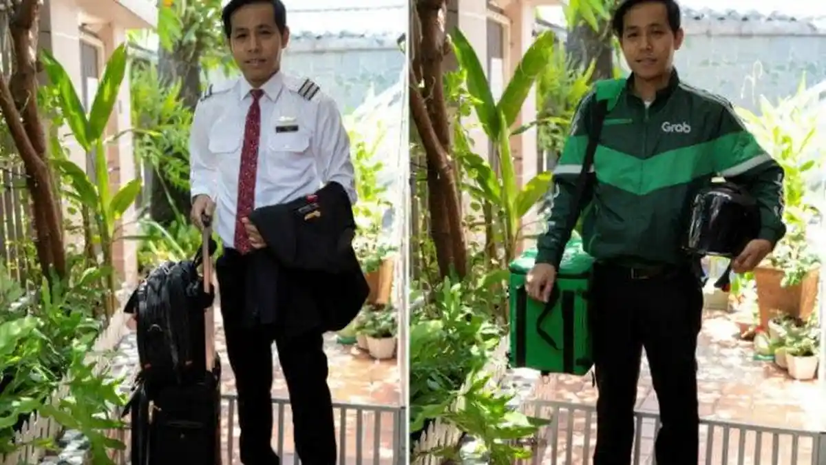 Bertahan di Masa Corona, Pilot dan Pramugari Rela Jadi Driver Ojek Online dan Tukang Salon