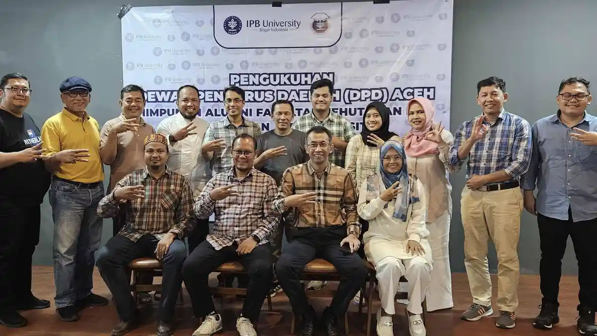 Pengukuhan Komisariat Daerah Aceh Himpunan  Alumni Kehutanan IPB University
