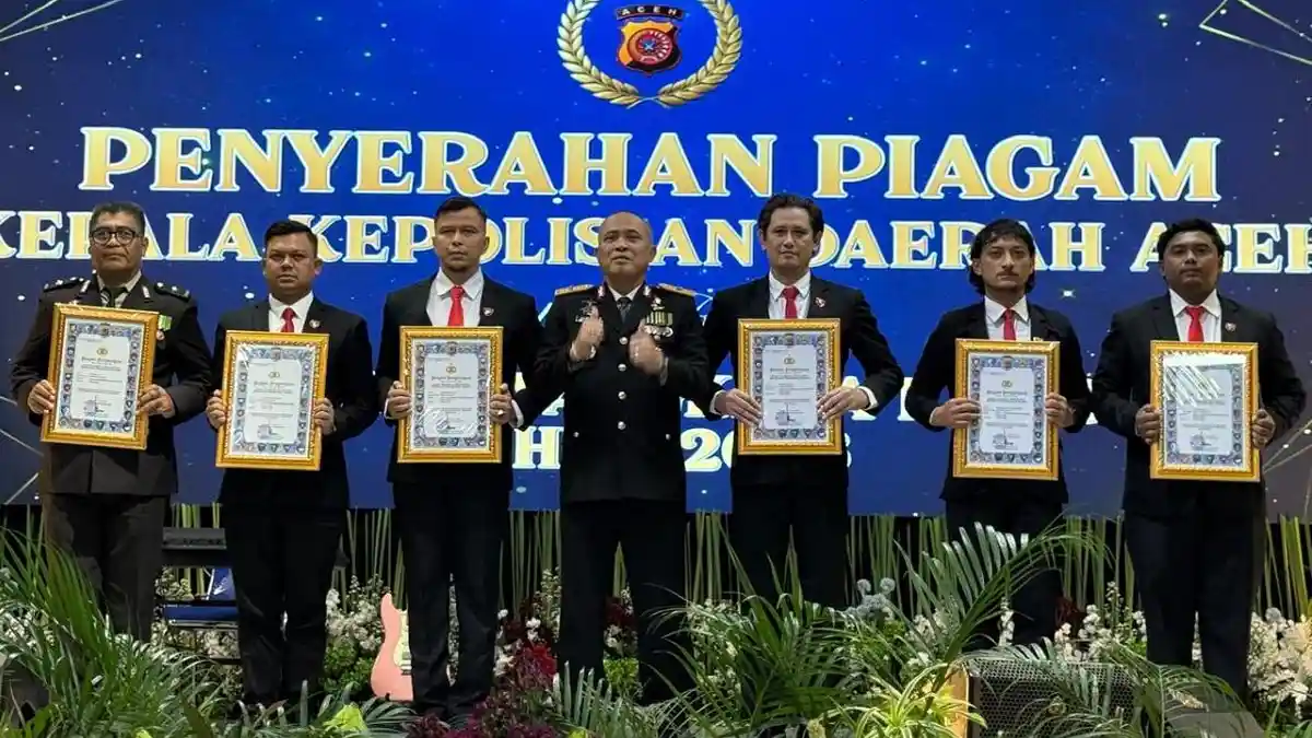 Ungkap Sejumlah Kasus Menonjol, Polres Aceh Jaya Raih Penghargaan Kapolda Aceh di Hari Bhayangkara - Serambinews.com