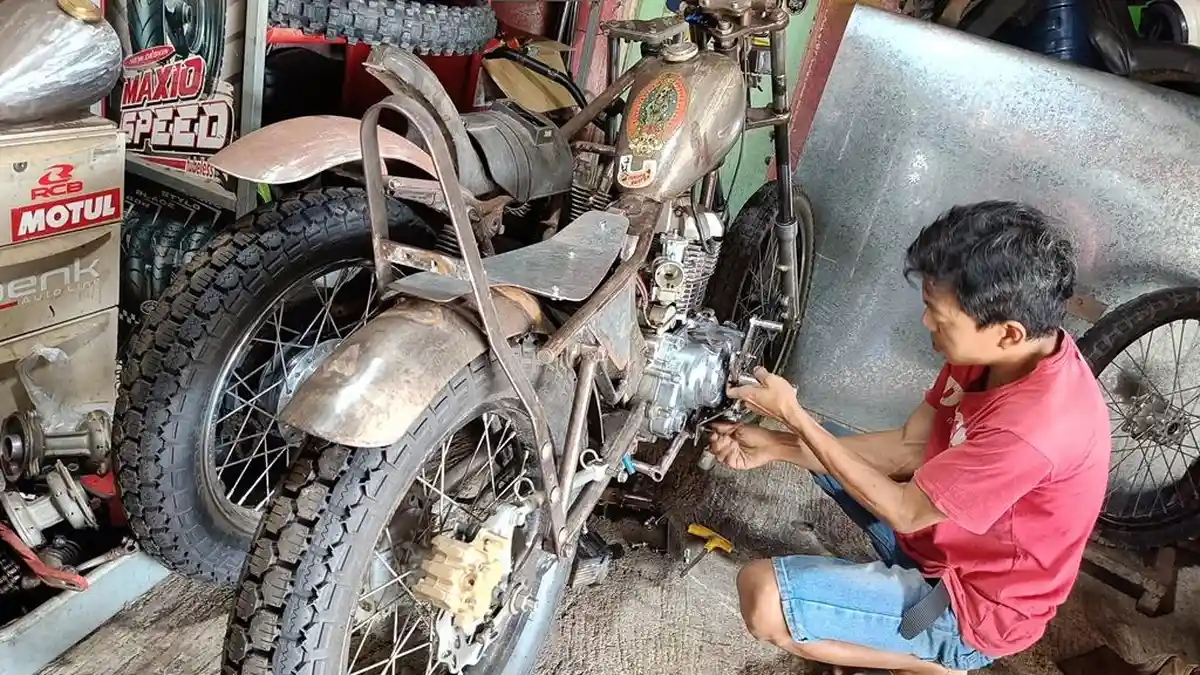 Modifikator Batam Rombak Honda Steed 400, Makin Gahar dengan Tampilan Japstyle