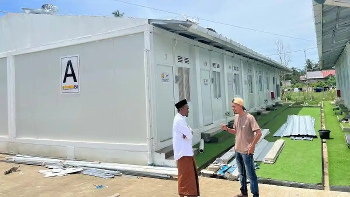 Kerusakan Huntara Akibat Angin Kencang di Langkahan Aceh Utara Bertambah, Kini Jadi 69 Unit