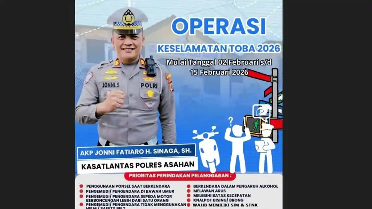 Lengkapi Surat Kendaraan, Operasi Keselamatan Toba Digelar 2 Februari Mendatang
