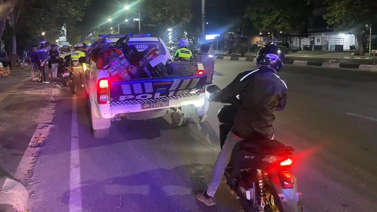 Tertibkan Aksi Balap Liar, Satlantas Polresta Banjarmasin Jaring Puluhan Pelanggar - Banjarmasinpost.co.id