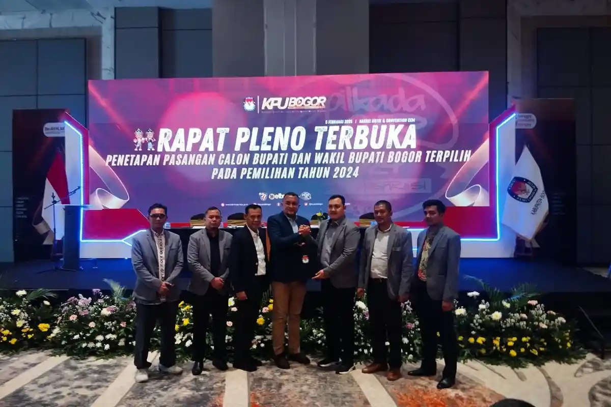 Jadi Pemenang Pilkada, Rudy-Jaro Ditetapkan sebagai Bupati dan Wakil Bupati Bogor Terpilih