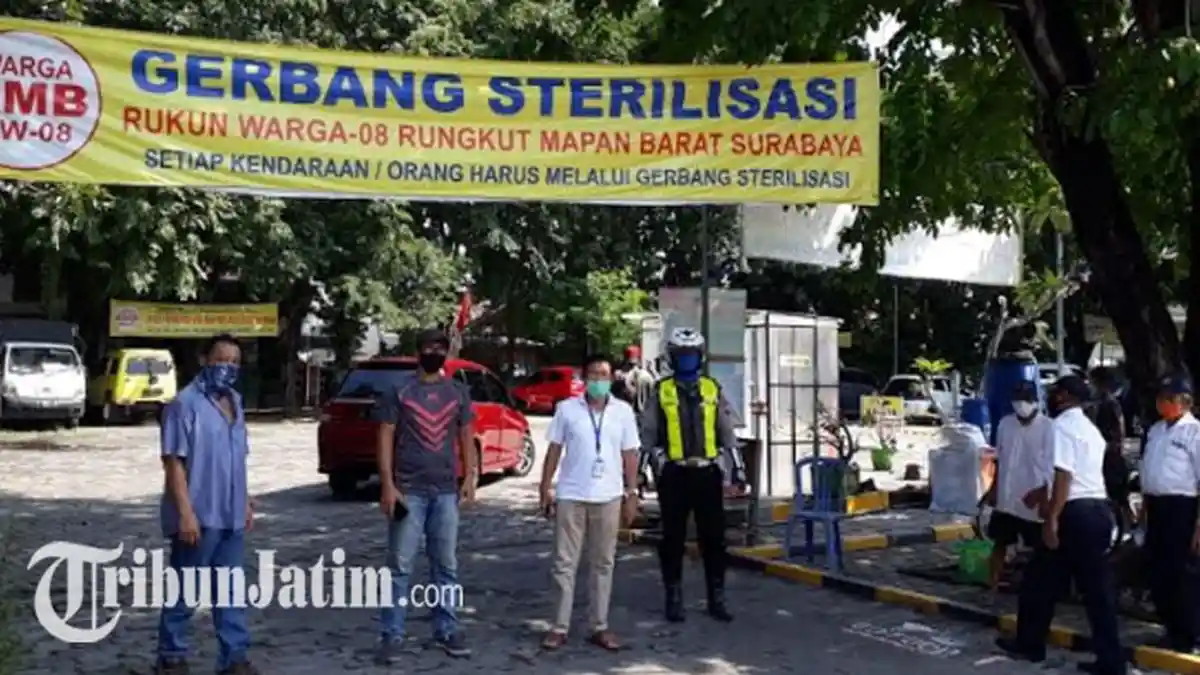 Maksimalkan PSBB Surabaya, Warga hingga Perkampungan Diminta Tertib Protokol Pencegahan Covid-19