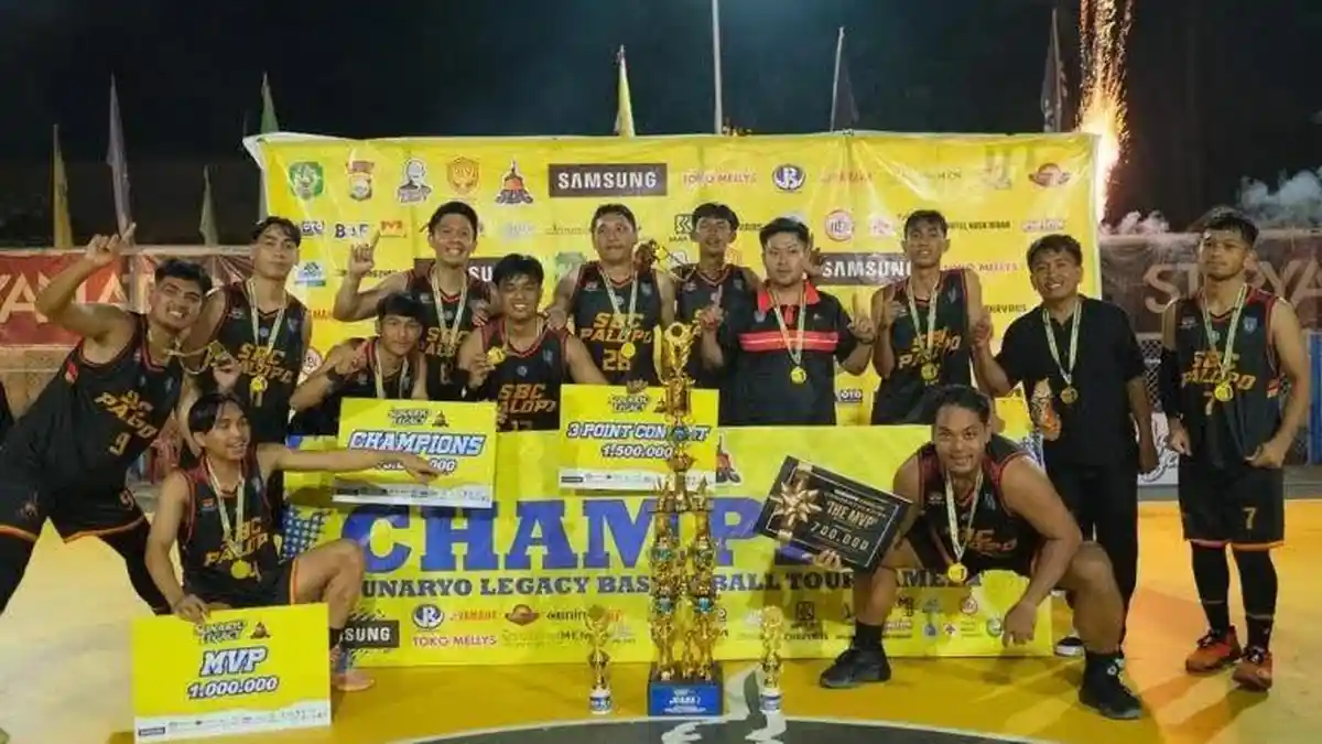 SBC A Palopo Juara Basket Sunaryo Legacy Cup Usai Menang Tipis 75-73 Atas LBC Masamba