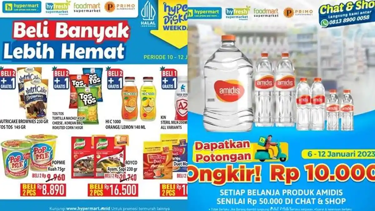 Beli 2 Popmie Kuah hanya Rp 8.890, Cek Promo Hypermart Hari ini Rabu 11 Januari 2023