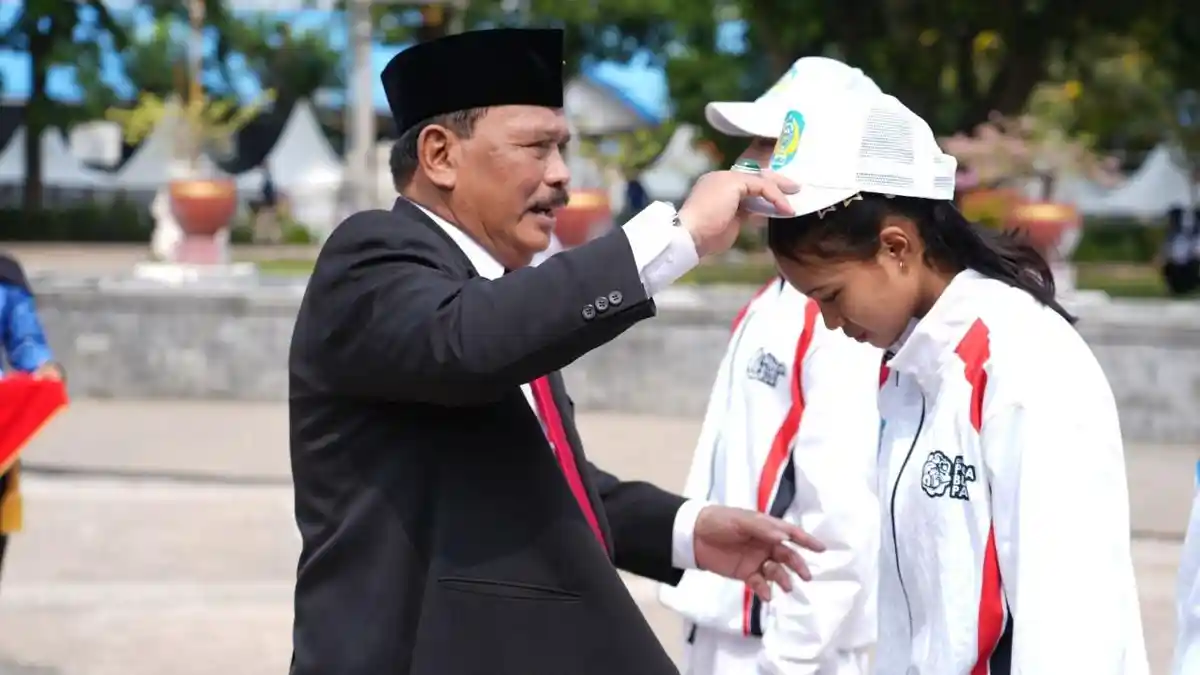 Gaspol! Bupati Marhaen Lepas Atlet Nganjuk Sabet Juara POPDA Jatim