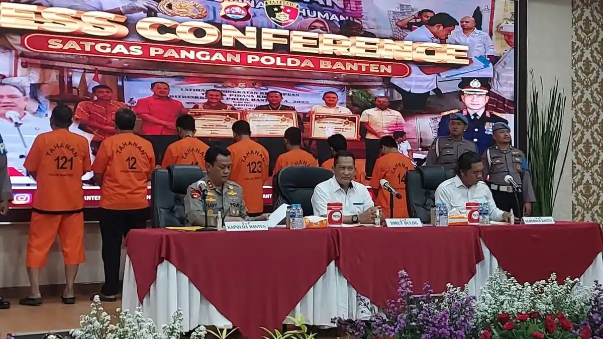 Ini Modus Tujuh Tersangka Pengoplos 350 Ton Beras Bulog di Banten, Terancam Denda Rp2 Miliar