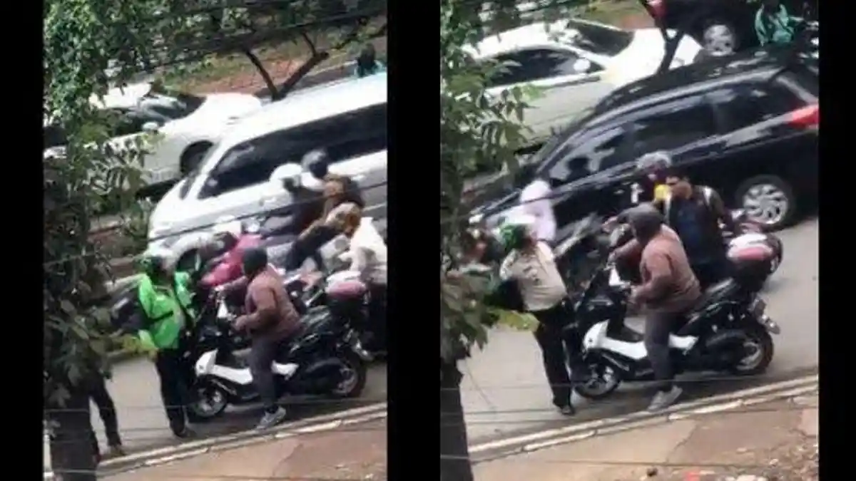 Instan Karma, Pengendara Motor Arogan Cueki Ojol Saat Diperingatkan, Saat Buka Jaket Ternyata Polisi