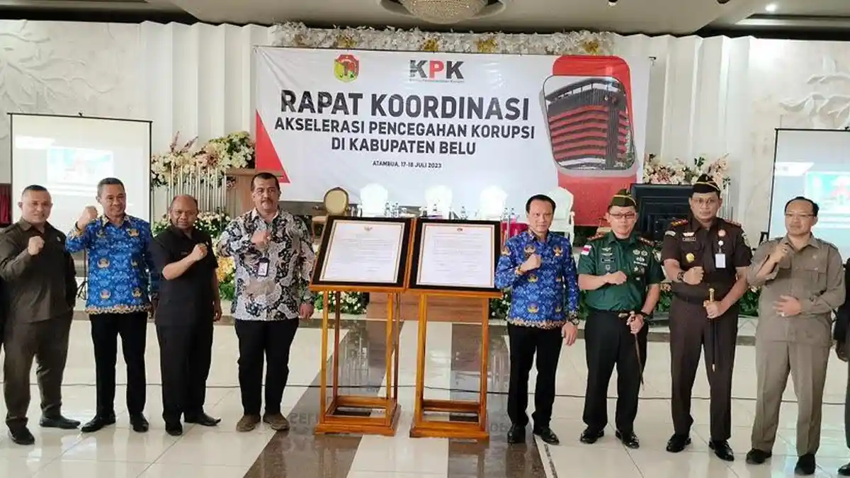 KPK RI Akui Pemkab Belu Terbaik Dalam Akselerasi Pencegahan Korupsi di NTT