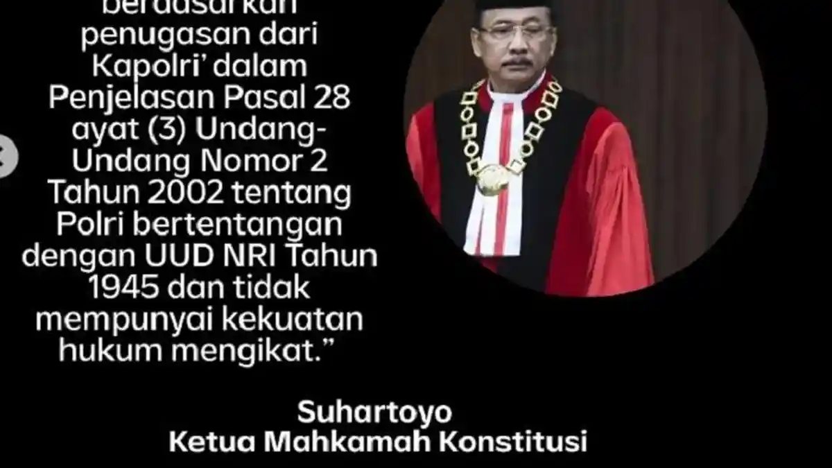 MK Hapus Celah Rangkap Jabatan Polisi Aktif di Jabatan Sipil