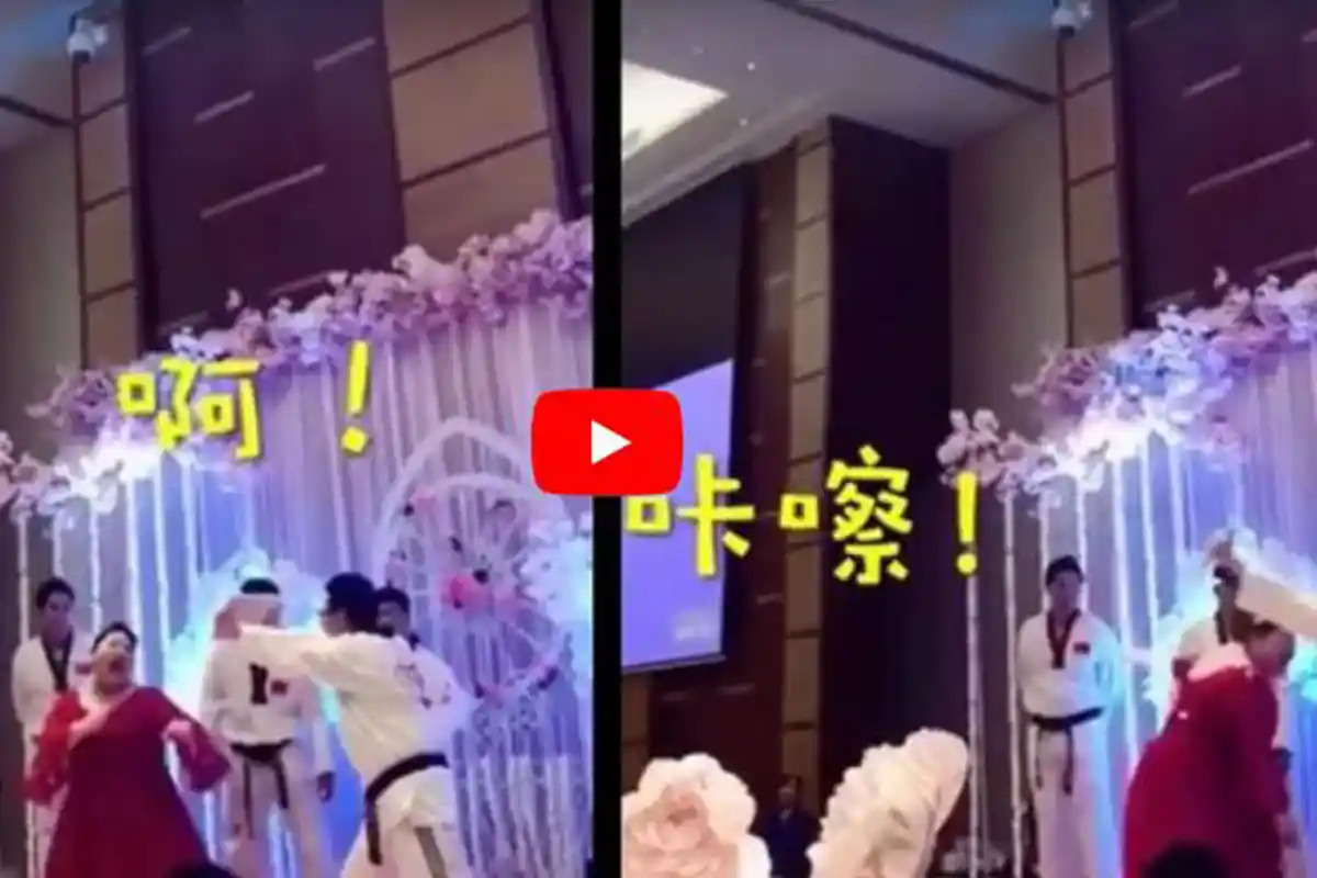 Ingatkan Suami Agar Tak Selingkuh, Mempelai Wanita Unjuk Kebolehan di Pesta Pernikahan