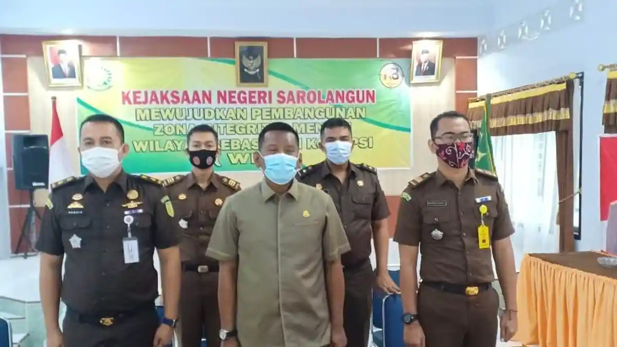 Kajari Sarolangun Ikuti Pelantikan 31 Anggota Satgas 53 Secara Virtual