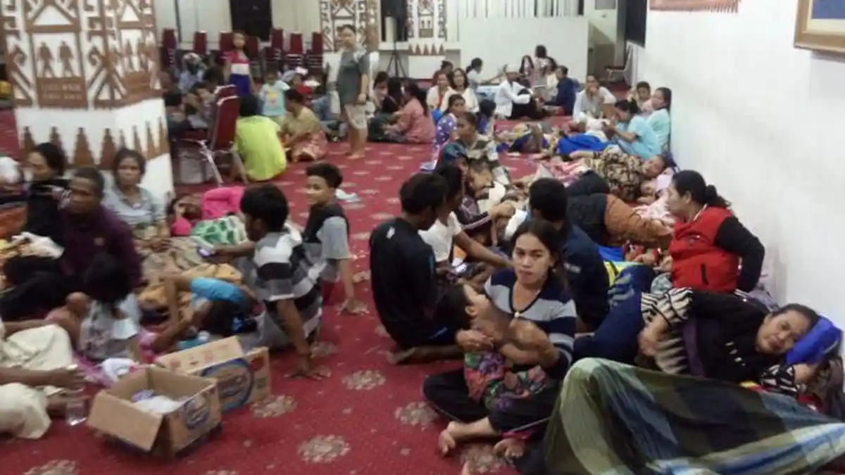 2.500 Korban Tsunami Selat Sunda Mengungsi di Kantor Gubernur Lampung