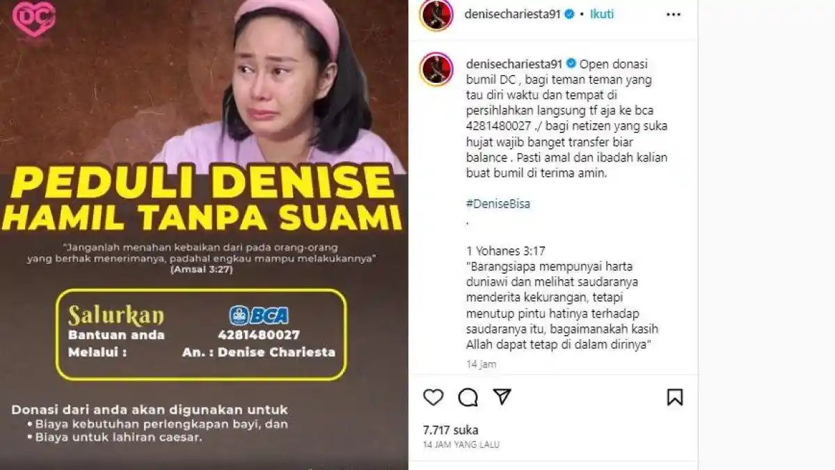 Denise Chariesta Open Donasi 'Hamil Tanpa Suami', Kalina Ocktaranny: Segitu Miskinnya Apa?