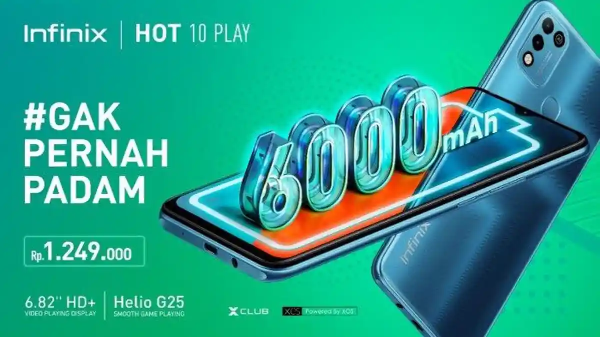 Harga Infinix Hot 10 Play, Ponsel Cerdas dan Daya Tahan Baterai Kuat
