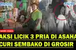 Tiga Pria Tutupi Kepala dengan Plastik, Gasak Sembako di Asahan