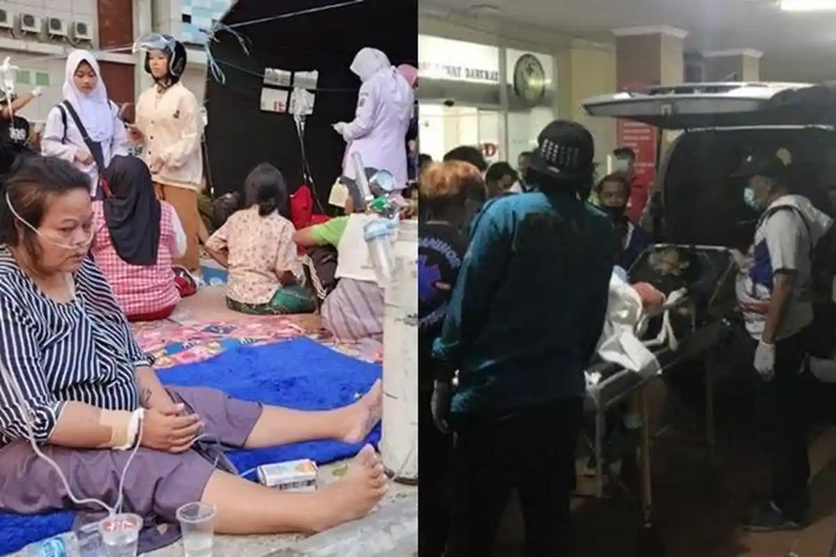 Pagi hingga Malam Ratusan Pasien Korban Gempa Cianjur Datang ke RSUD Sayang, Petugas Sampai Trauma