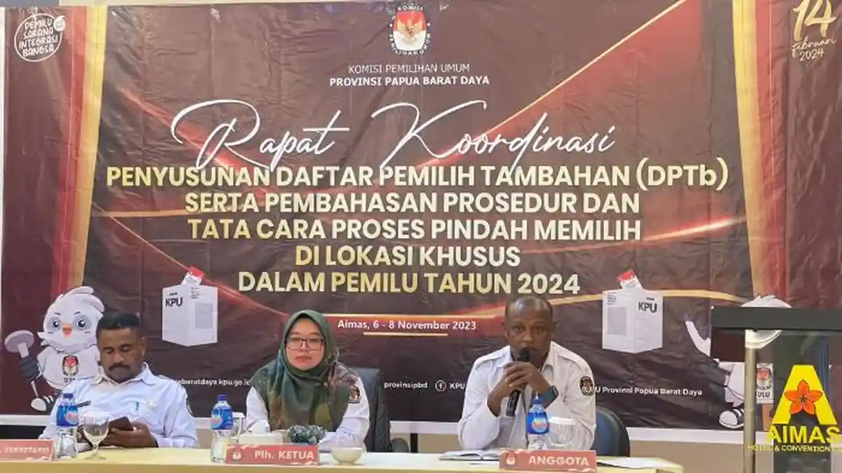 Jamin Hak Pilih Warga Negara, KPU PBD Gelar Rakor DPTb, Jefry Kadiv Rendatin: Sangat Penting