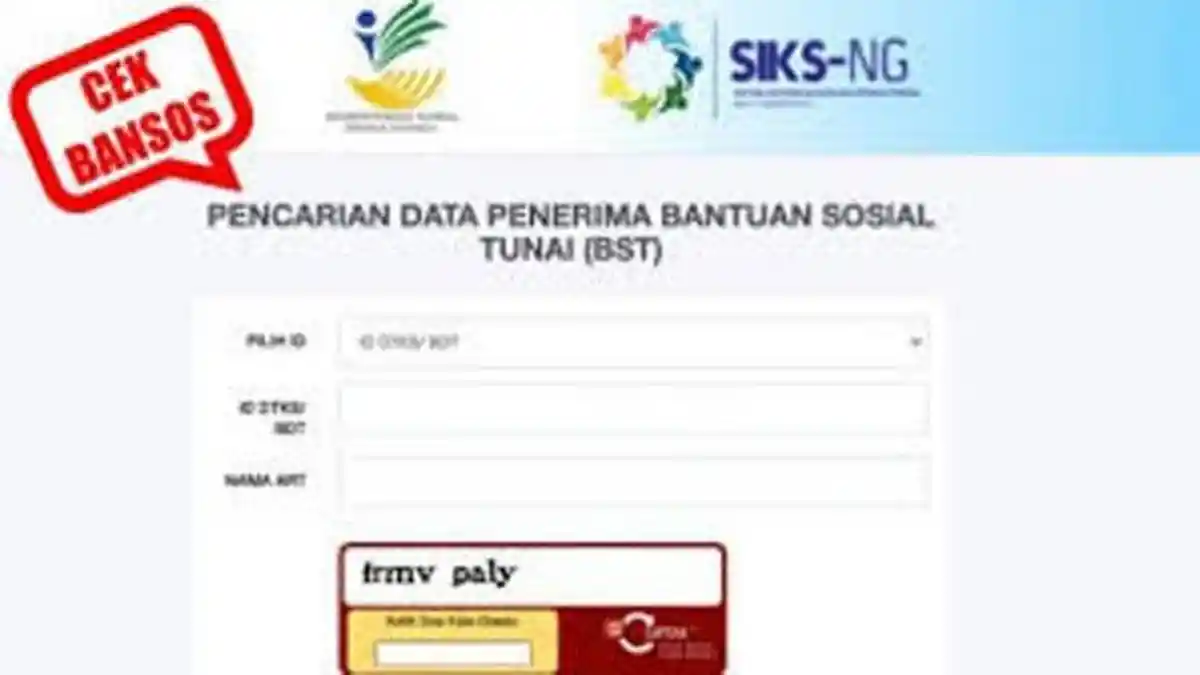CARA Cek Bansos KIS Lewat KTP, Login dtks.kemensos.go.id dan Klaim BST, Lengkap Cara Daftar