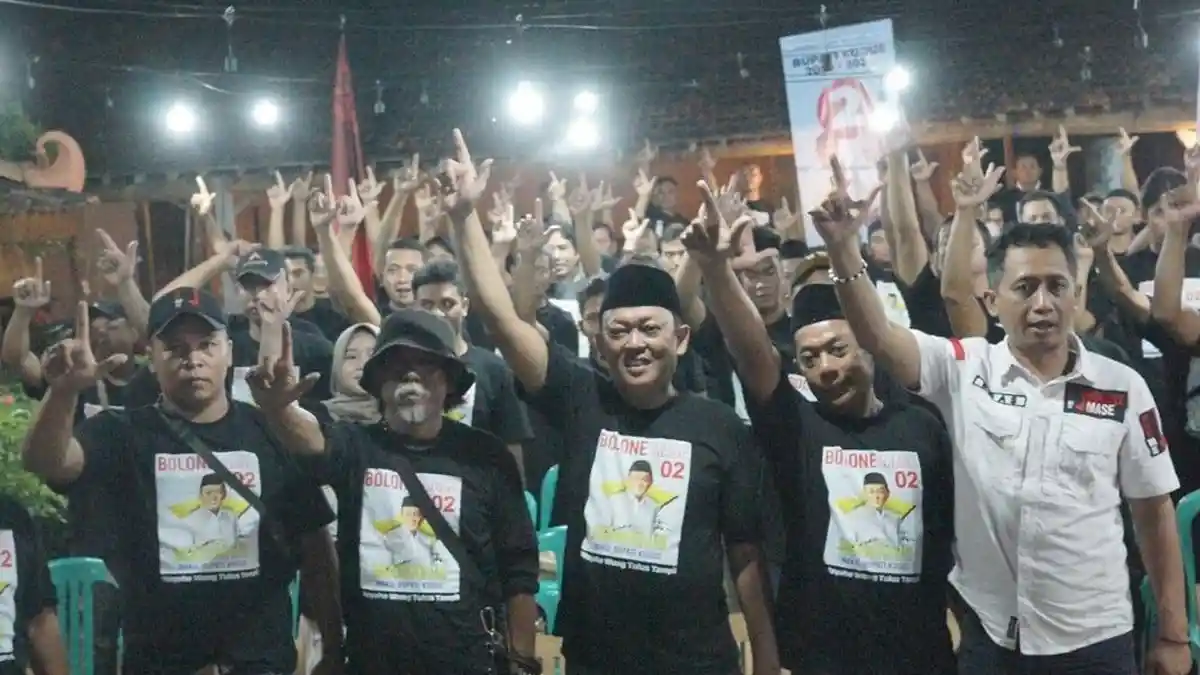 Bolone Mase Dukung Hartopo-Mawahib di Pilkada Kudus, Hanafi: Ada 2.200 Relawan hingga Tingkat RT