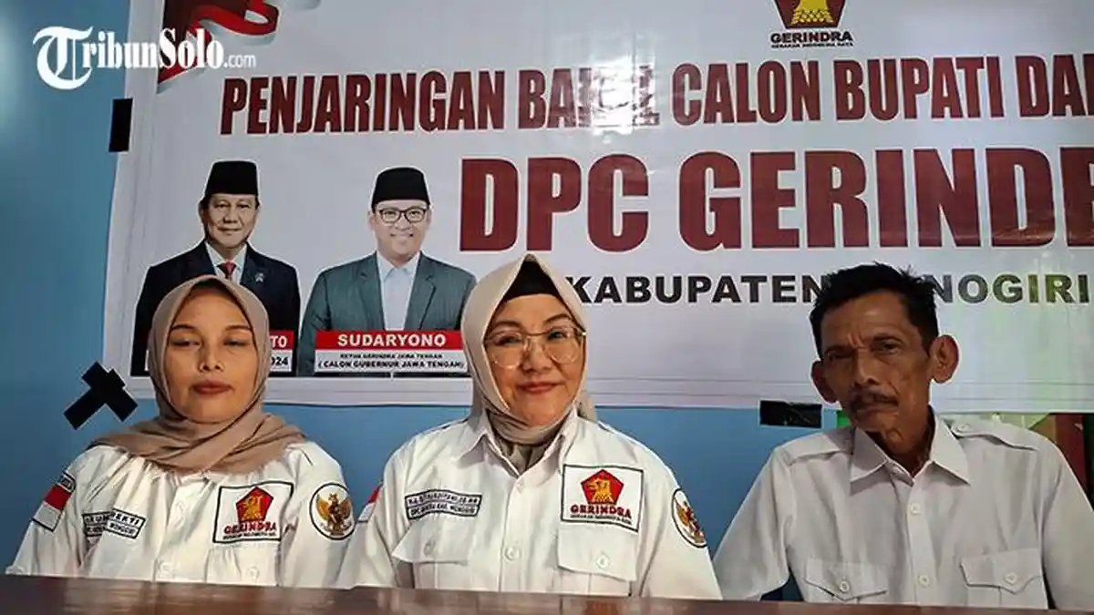 Siti Hardiyani Daftar Bacawabup Wonogiri Jateng Lewat Gerindra, Bawa Keluh Kesah Emak-emak