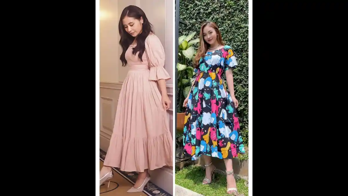 Adu Pesona Prilly Latuconsina dan Natasha Wilona Saat Kenakan Dress