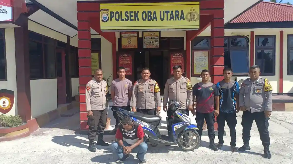 Curi Motor Milik Anggota Polisi, Seorang  Pria Usia 45 Tahun Diringkus