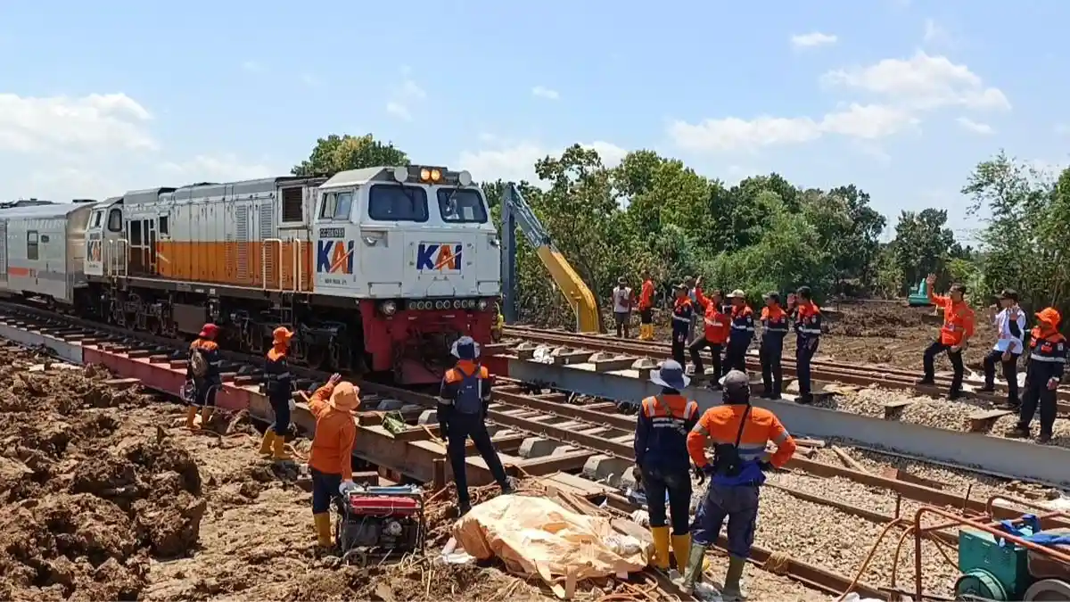 Kecepatan Kereta di Jalur Rel Gubug Grobogan Ditambah, Keterlambatan Kini Hanya 5 Menit