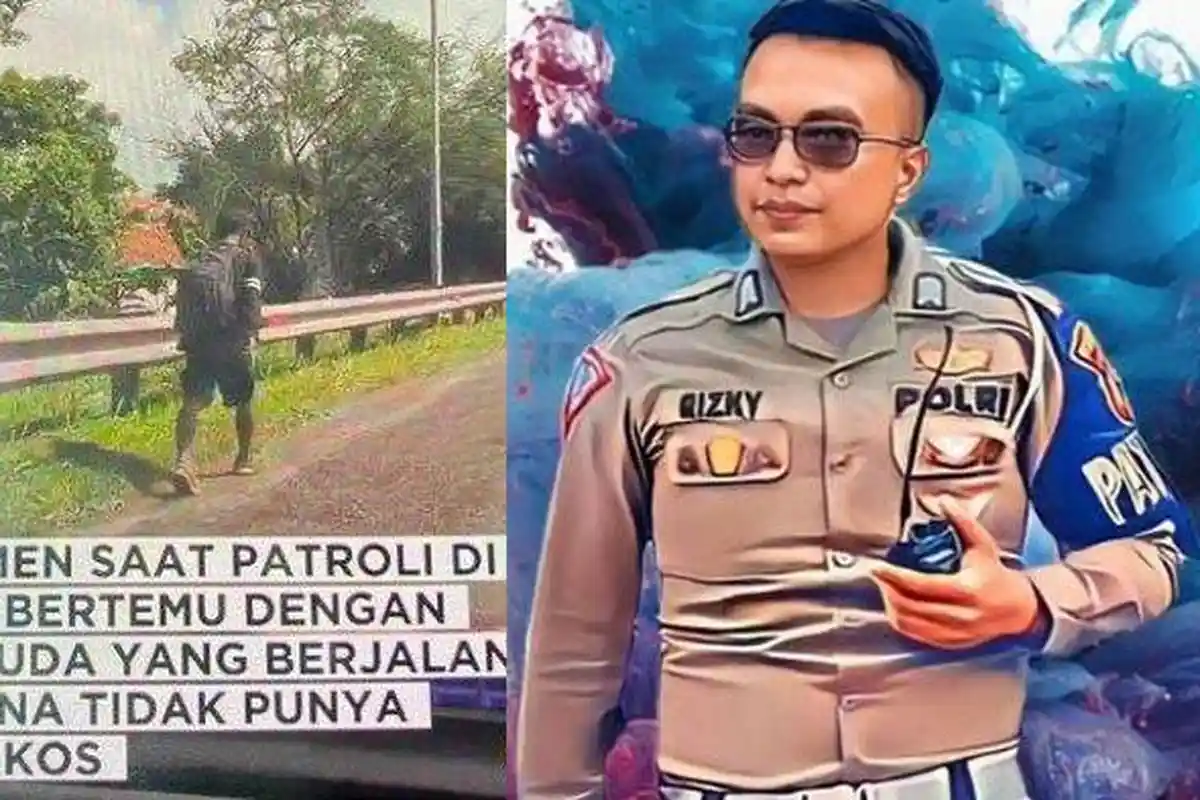 Besaran Gaji Bripka Rizky Hikmat yang Bantu Kuli Bangunan Jalan Kaki di Tol 2 Hari Tanpa Tidur