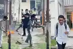 Niat Kawal Kasus Penikaman, Aksi HMI di FEB Unpatti Berujung Fasilitas Kampus Dirusak dan Dibakar