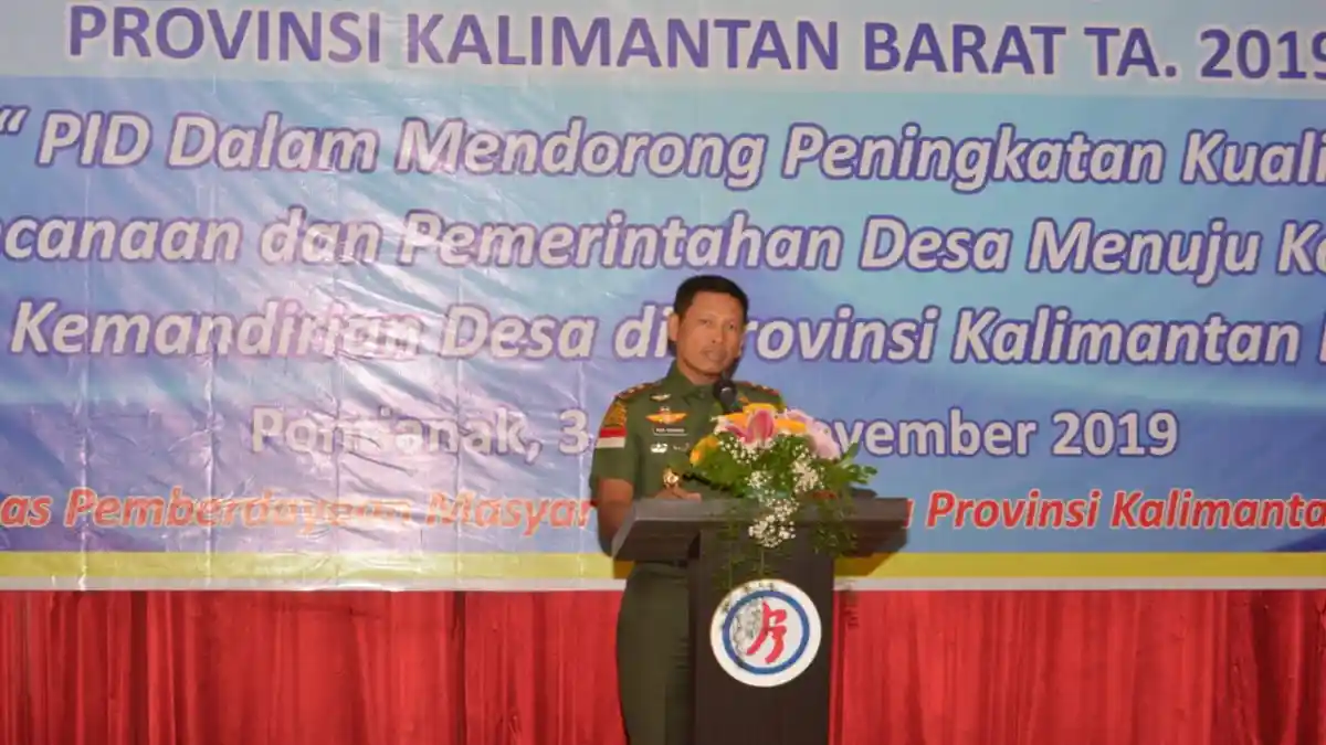 Dampingi Menteri Desa PDTT Buka PID, Pangdam XII/Tpr Targetkan Optimalisasi Percepatan Desa Mandiri