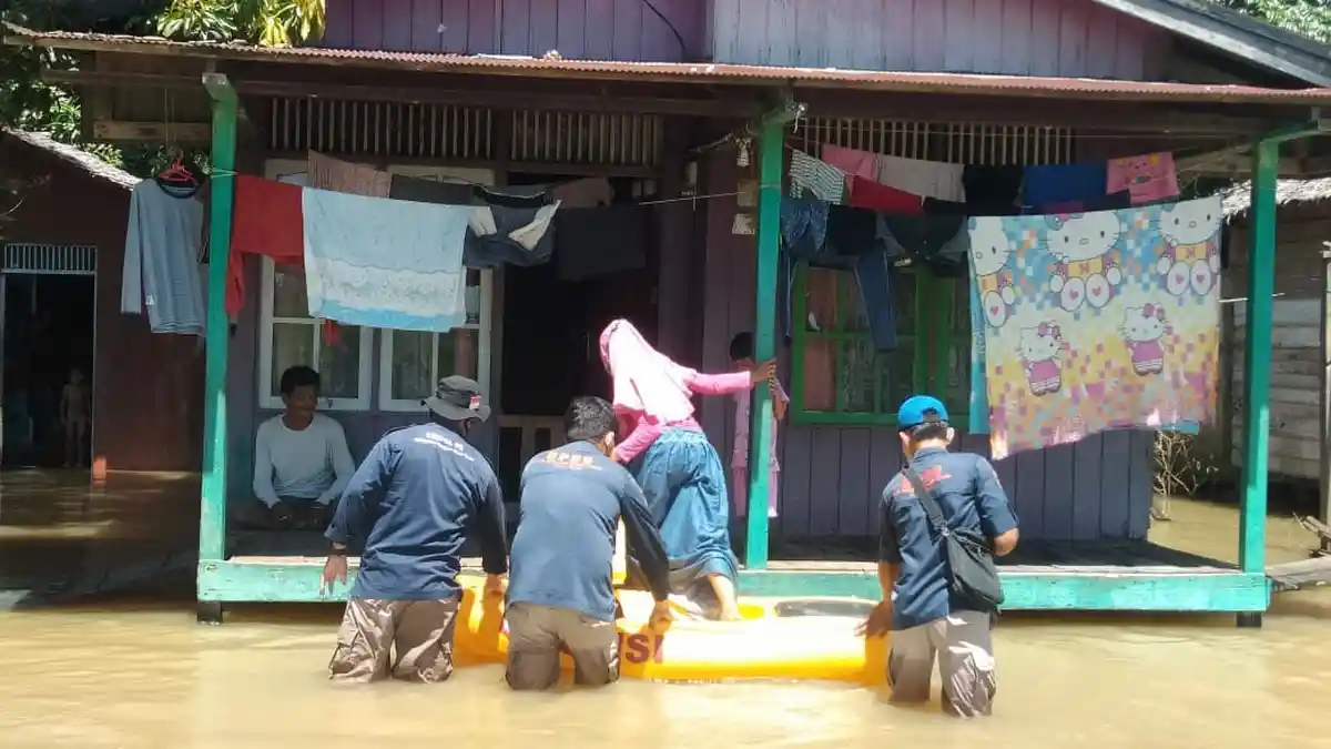 Hingga Siang Ini, Banjir di Desa Sesulu dan Kelurahan Waru di Penajam Paser Utara Mulai Surut